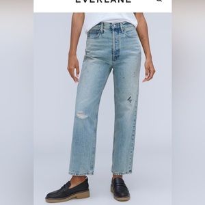 Everlane Rigid Way High Jean Paint Splatter